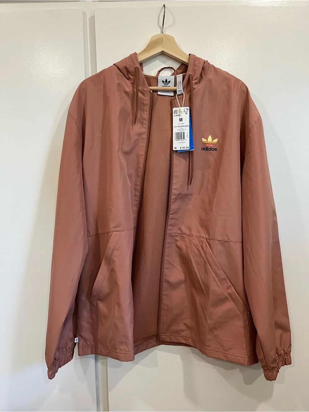 adidas ACP Clay Strata Hooded Windbreaker with Yellow Trefoil